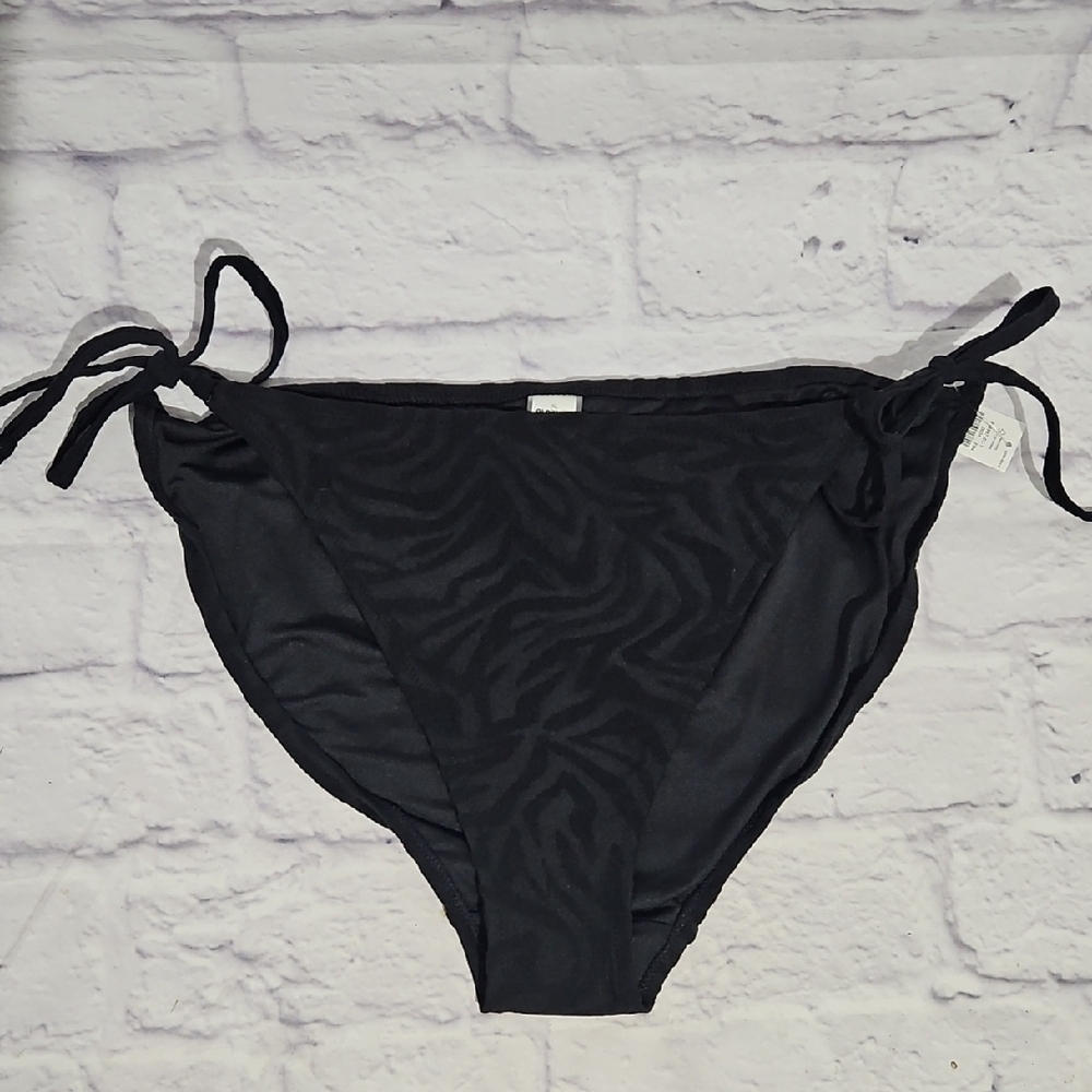 Old Navy Black Tie-Side Bikini Bottom